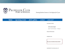 Tablet Screenshot of bostonpropellerclub.com
